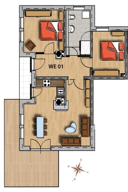 Ferienwohnung Parkresidenz Börgerende-Rethwisch Zimmer foto